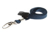 10mm Recycled Plain Dark Blue Lanyards with Metal Lobster Clip (Pack of 100)