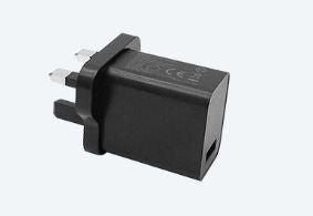 Capture Eagle 18W (5V3A,12V1.5A,9V2A) quick charge adapter, UK standard plug with USB-A.