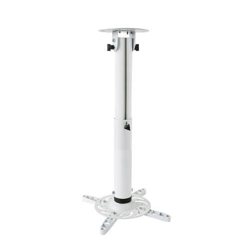 Vivolink Ceiling Projector  Mount, 15kg Capacity, 380-550mm, Aluminium, White