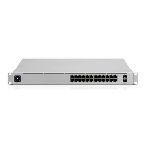 Ubiquiti (24) Gigabit RJ45 ports, (2) 10G SFP+ ports, L2/L3, 1.3" touchscreen display