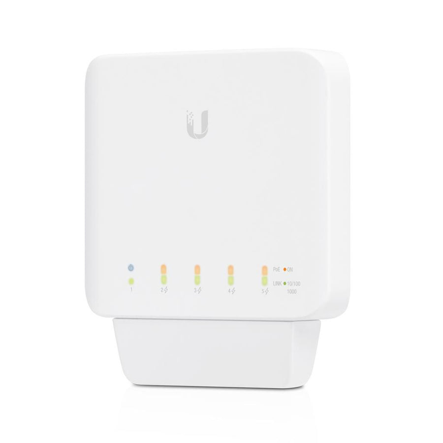 Ubiquiti 5-Port Layer 2 Gigabit Switch with PoE Support, 1 PoE input and 4 PoE output