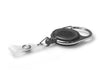 Black Translucent Carabiner Card Reels with 19mm Recess and Reinforced Straps - Pack of 50