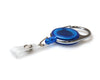 Blue Translucent Carabiner Card Reels with 19mm Recess and Reinforced Straps - Pack of 50