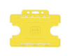 BioBadge Yellow Dual-Sided Holders Landscape - Pack of 100
