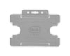 BioBadge Grey Open Faced Holders Landscape - Pack of 100