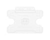 BioBadge White Open Faced Holders Landscape - Pack of 100