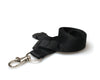 20mm Recycled Black Lanyards with Flat Breakaway and Metal Trigger Clip (Pack of 100)