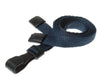 10mm Recycled Plain Dark Blue Lanyards with Plastic J Clip (Pack of 100)
