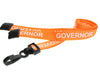15mm Recycled Orange Governor Lanyards with Plastic J Clip (Pack of 100)