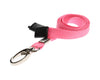 10mm Recycled Plain Pink Lanyards with Metal Lobster Clip (Pack of 100)