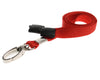 10mm Recycled Plain Red Lanyards with Metal Lobster Clip (Pack of 100)