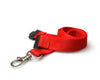 20mm Recycled Red Lanyards with Flat Breakaway and Metal Trigger Clip (Pack of 100)
