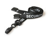 15mm Recycled Black Security Lanyards with Plastic J Clip (Pack of 100)
