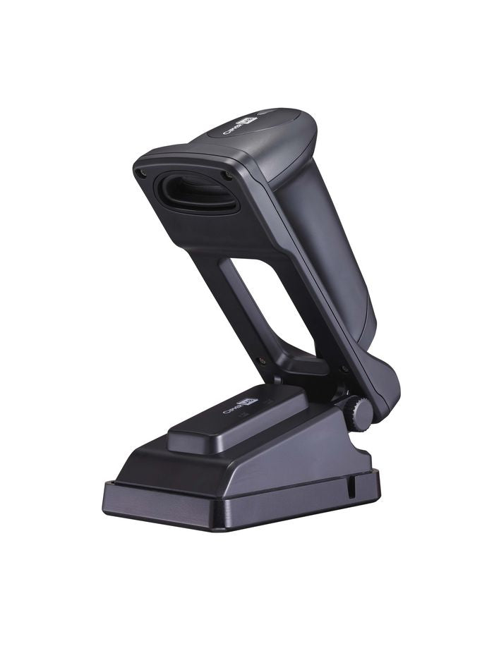 CipherLab Advance, Standard Range 2D Imager (SE4107), Black (Non-Antimicrobial Series), Kit (w/Auto-Sense Stand), USB,