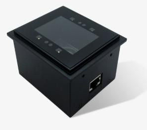 Newland 2D CMOS fixed mounted reader for kiosk integration with flush glass front. FR3056-28