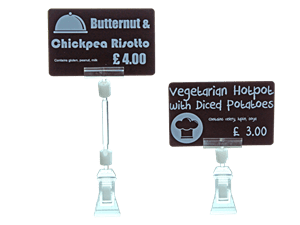 Price ticket clamps for Evolis price tags - Pos-Hardware Ltd